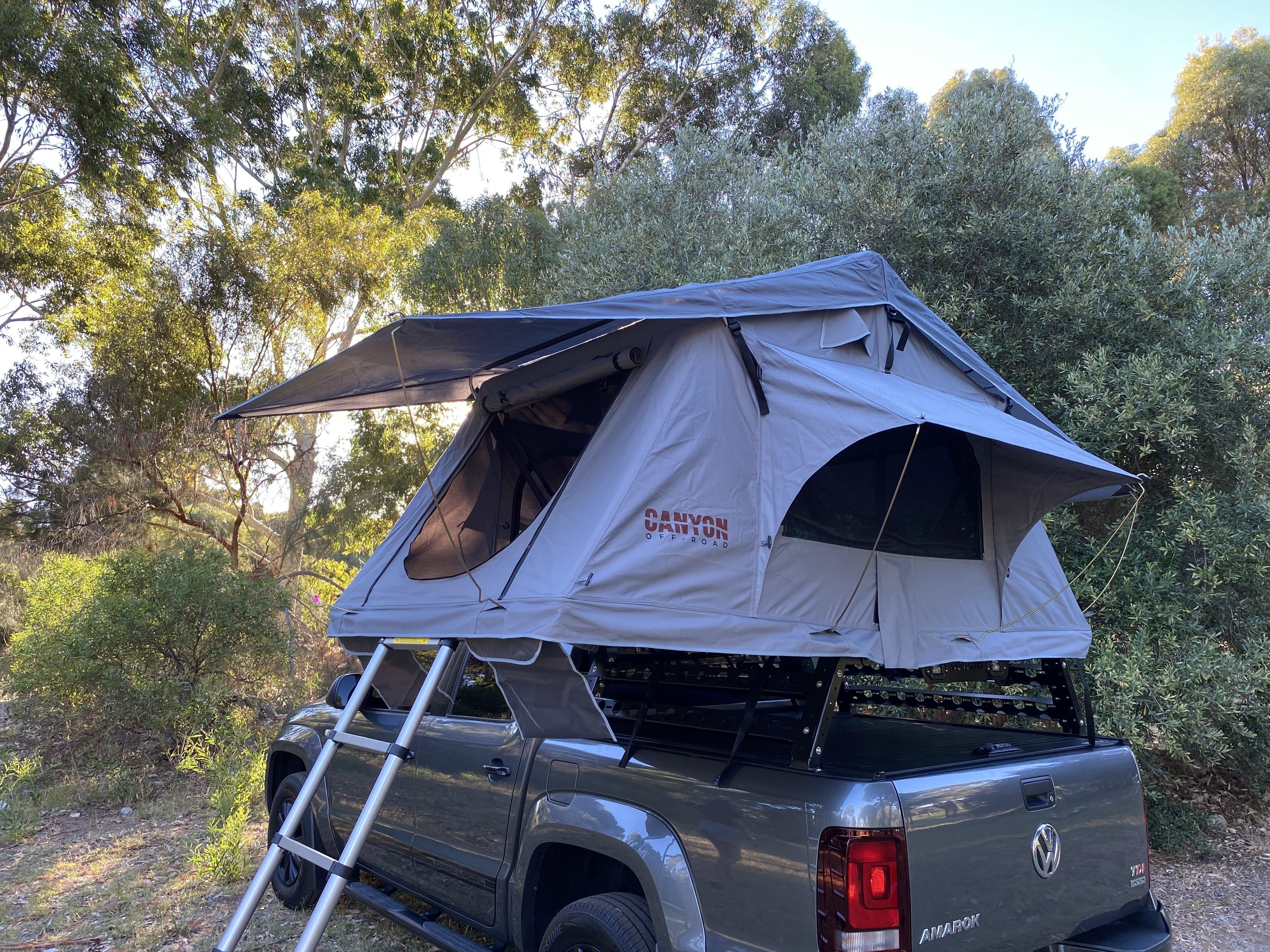 Rooftop Tent/ Tubrack/ Rollercover Package - 2 Person Soft Shell Tent (SHORT STYLE TENT) - Image 4