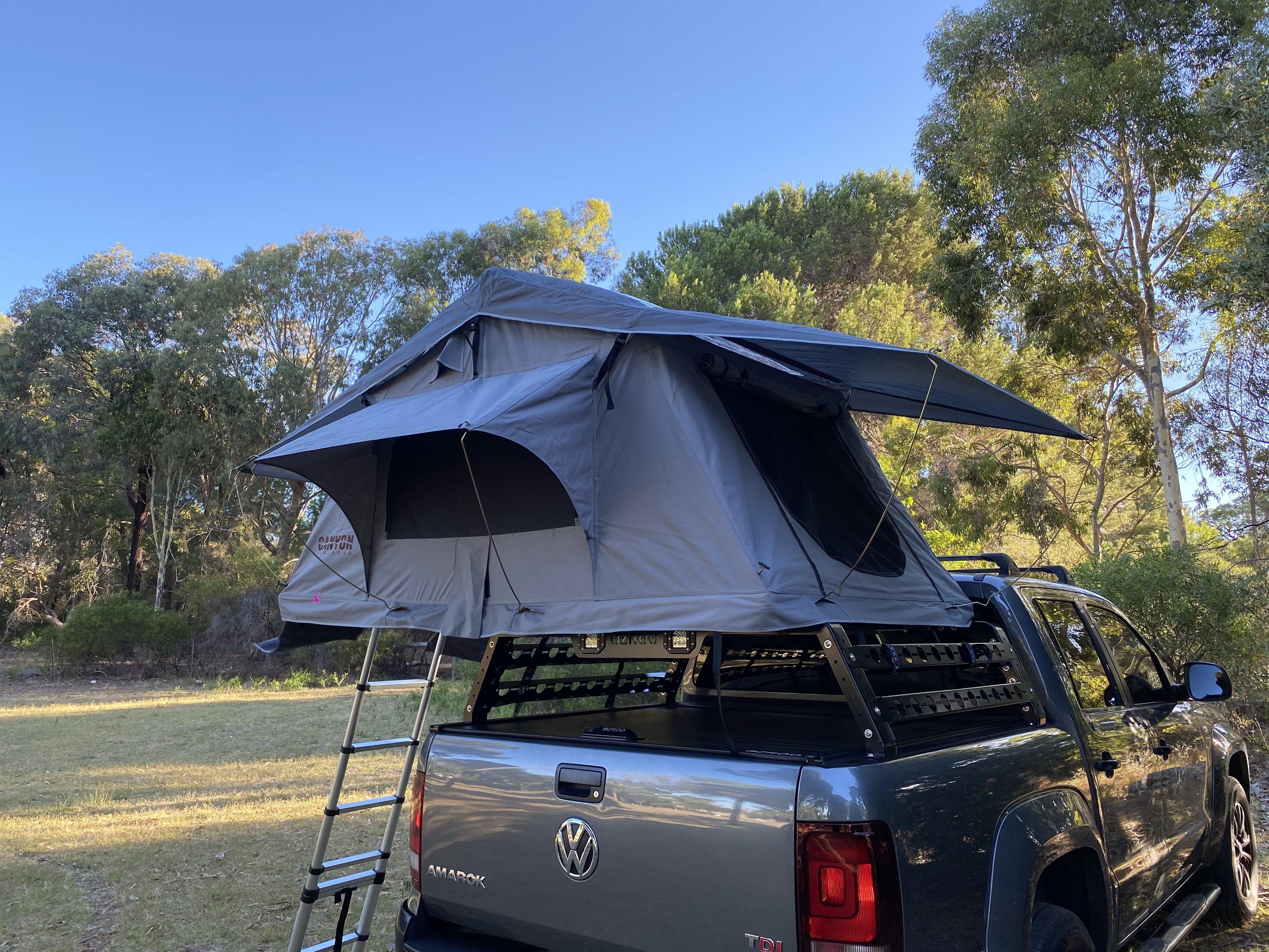 Rooftop Tent & Tub Rack Package - 2 Person Soft Shell Tent (Short Style) - Image 3
