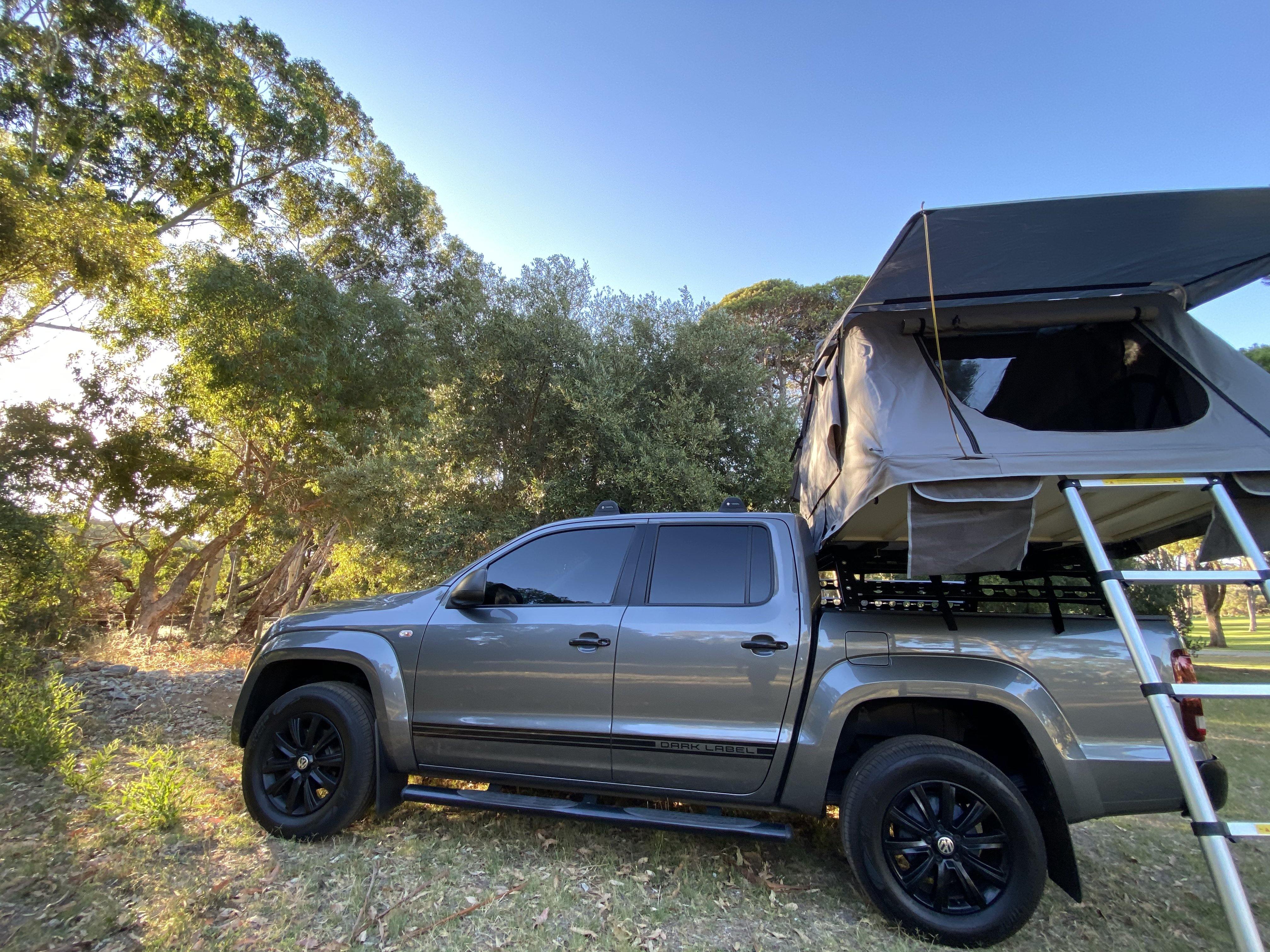Rooftop Tent & Tub Rack Package - 2 Person Soft Shell Tent (Short Style) - Image 4